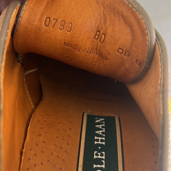 Cole Haan Tan Suede Lace Up Mens Oxford Shoes‎ - Picture 9 of 13